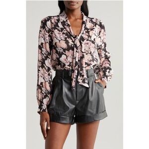 PAIGE Kirstie Silk Floral Blouse